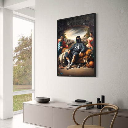 Urban Renaissance | Hooded Figure | New York Graffiti