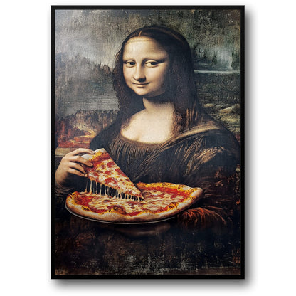 Renaissance Icon | Modern Pizza Humor | Rustic Decor