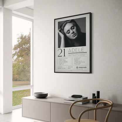 Adele Album Art | Music Iconic Artwork | 21 Album Decorative Poster | Classic Music Print for Fans | Wall Art Decor