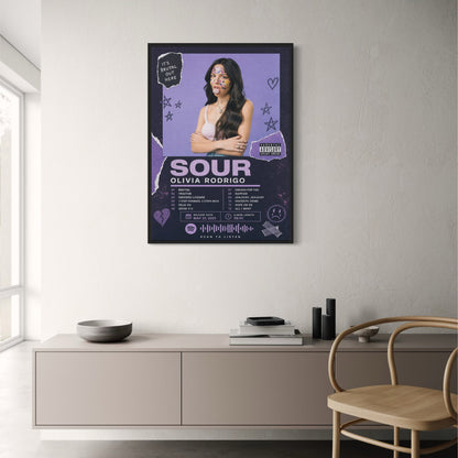 SOUR Album Art | Birthday Gift | Music Wall Decoration | High Quality Print | Collectible Music Poster | Perfect for Bedroom or Living Room Decor