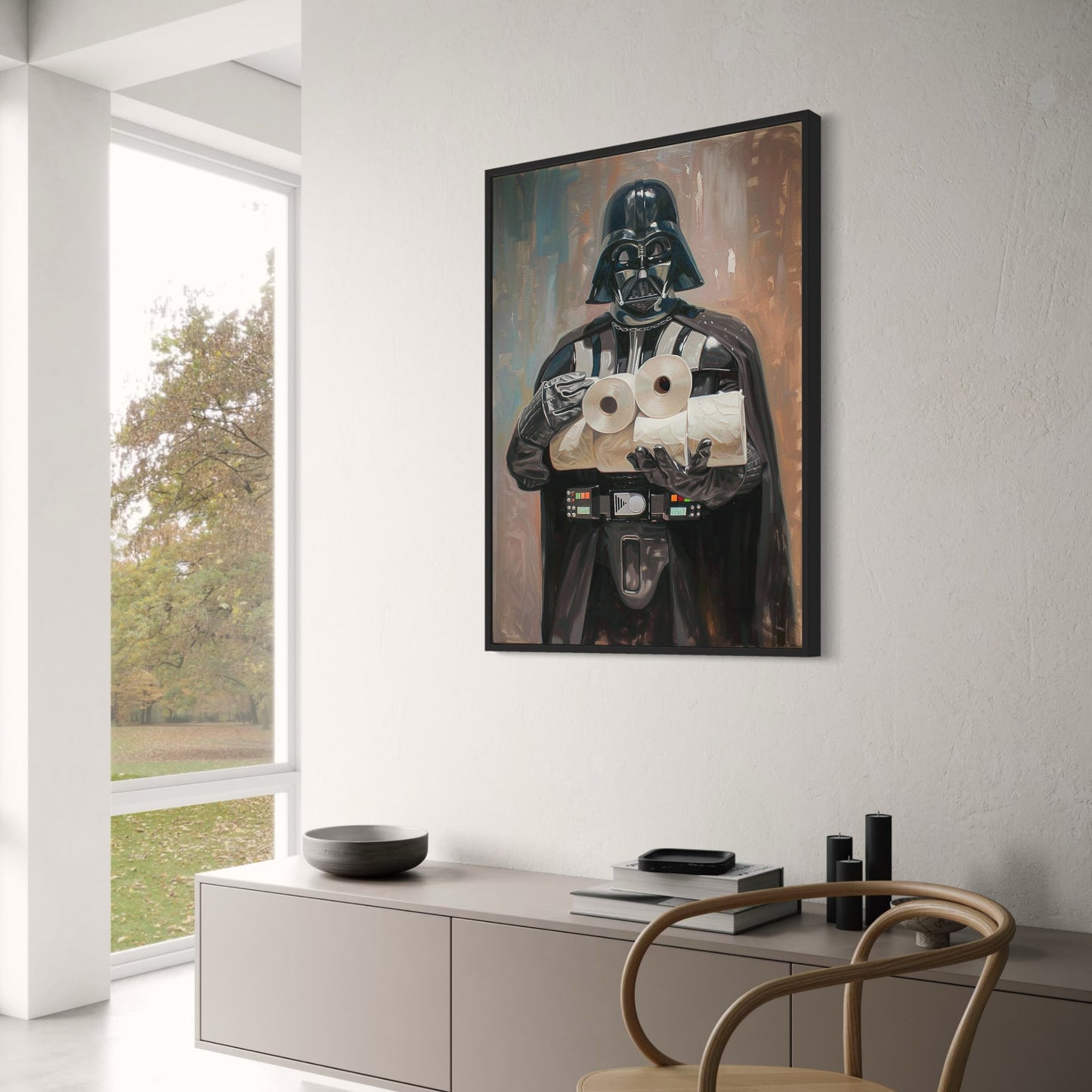 Iconic Villain Satire | Sci-Fi Whimsical Art