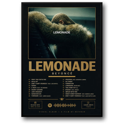 Lemonade Visual Album Poster | Music Art Print | Chart-Topping Album Poster | Perfect for Music Lovers and Collectors | Home Decor Poster | Iconic Album Print Poster