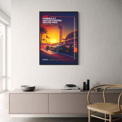 Formula 1 United States Grand Prix 2025 Poster | Austin Texas Racing Art | F1 Fans Decor Print