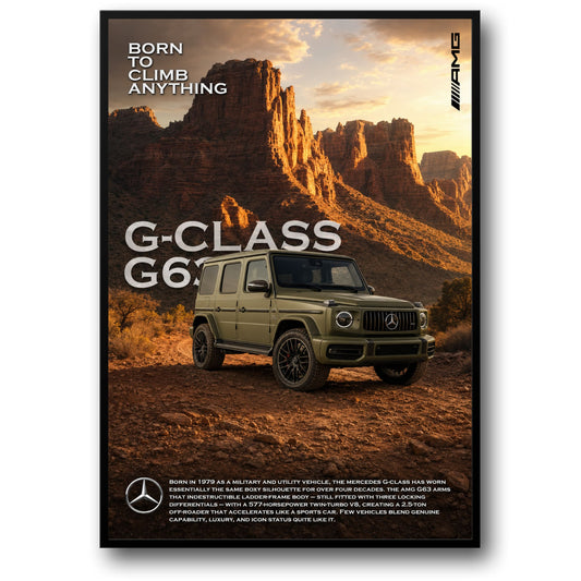 G-Class G63 AMG Off-Road Vehicle | Scenic Desert Landscape