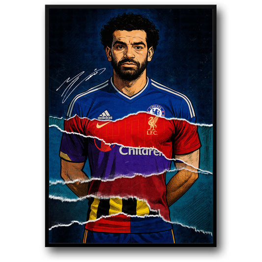 Dynamic Football Jersey Collage | Iconic Club Prints