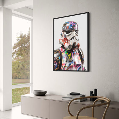 Stormtrooper | Vibrant Graffiti | Bold Sci-Fi Street Art