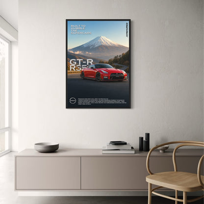 Nissan GT-R R35 Nismo | Legendary Supercar Poster Print | Iconic Sports Car Art for Home or Office Decor