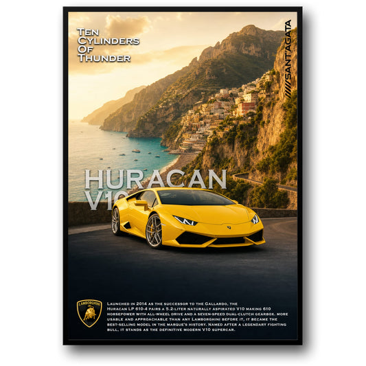Lamborghini Huracan V10 | Iconic Italian Supercar | Luxury Enthusiast Decor