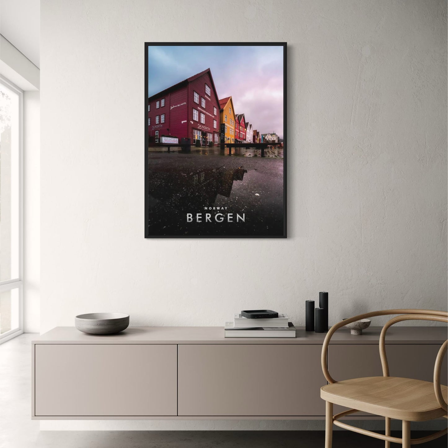 Bryggen Bergen | Rainy Day Nordic Waterfront