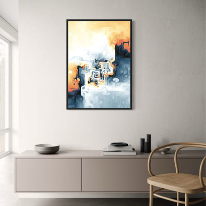 Between Worlds | Abstract Color Contrast