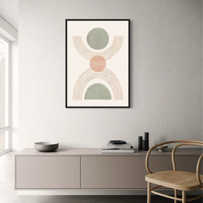 Balanced Abstract Art | Modern Geometric Design Poster | Wall Decoration for Home & Office Decor