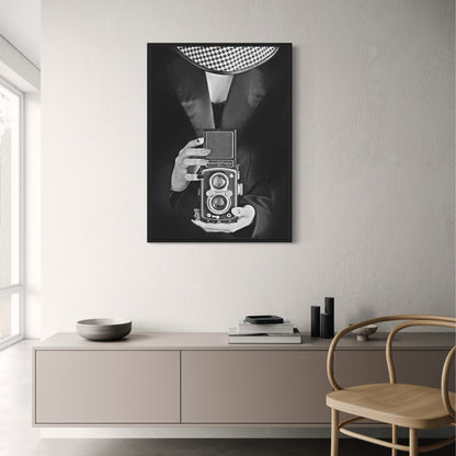 Vintage Woman With Camera | Retro Portrait