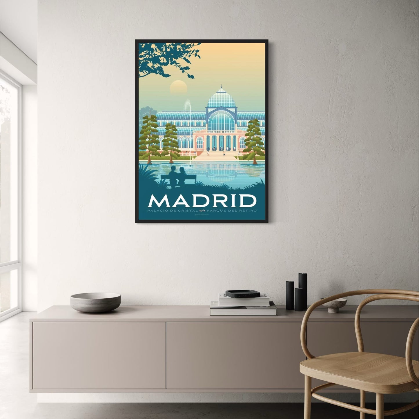 Madrid Cityscape | Vibrant Travel Art