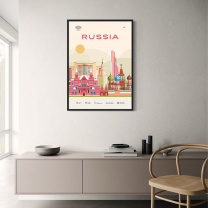 Moscow Skyline | Red Square & Kremlin Illustration