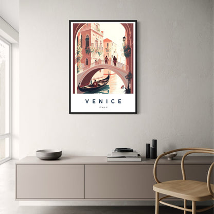 Venice Cityscape Poster | Iconic Italian Architecture | Scenic Wall Art for Home & Garden Decor | Travel-Inspired Visual Artwork