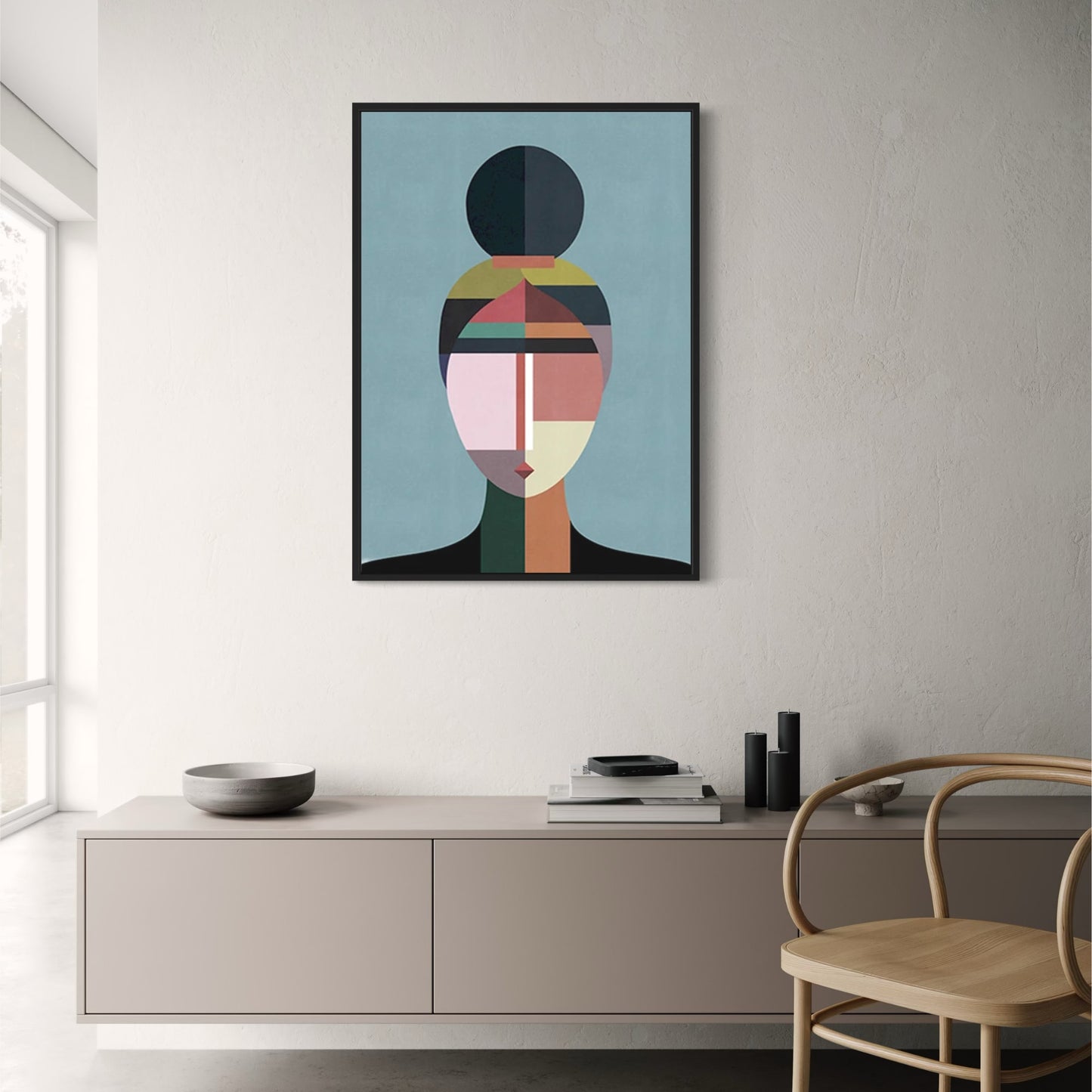 Human Mosaic Poster | Decorative Wall Art | Unique Design for Home & Garden Decor | High-Quality Print