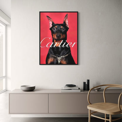 Cartier Dachshund | Red Silhouettes | Paris Fashion Tribute
