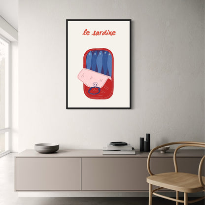 Dual Fish | Modern Marine Life Poster