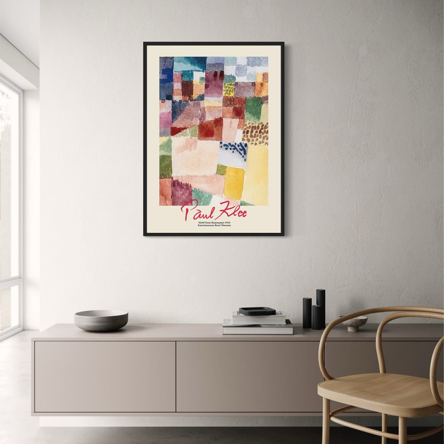 Paul Klee | Motif From Hammamet Poster | Abstract Art | Modern Home Decor | Vibrant Colors | Wall Art