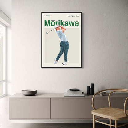 Collin Morikawa Poster | Celebrate Golf Legends | Dynamic Art of Iconic Players | Skill, Passion & Legacy on the Green Decor