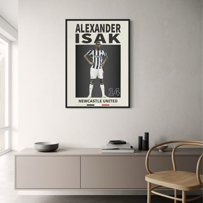 Alexander Isak | Soccer Star Poster | Football Legend Art Print | Home Decor