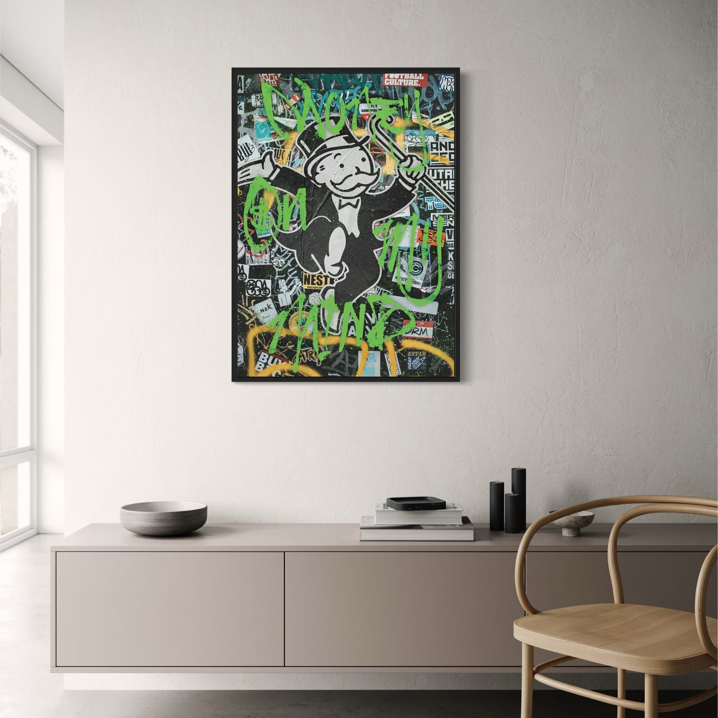 Money On My Mind | Inspirational Vibrant Artwork