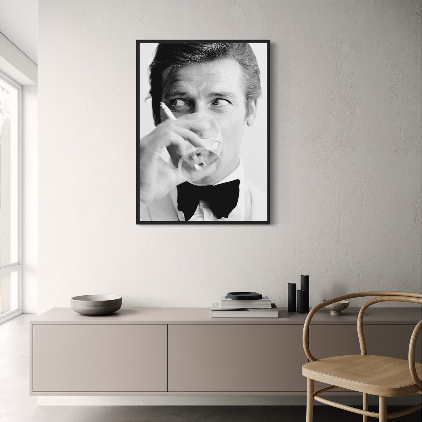 Roger Moore | Classic B&W | James Bond Era