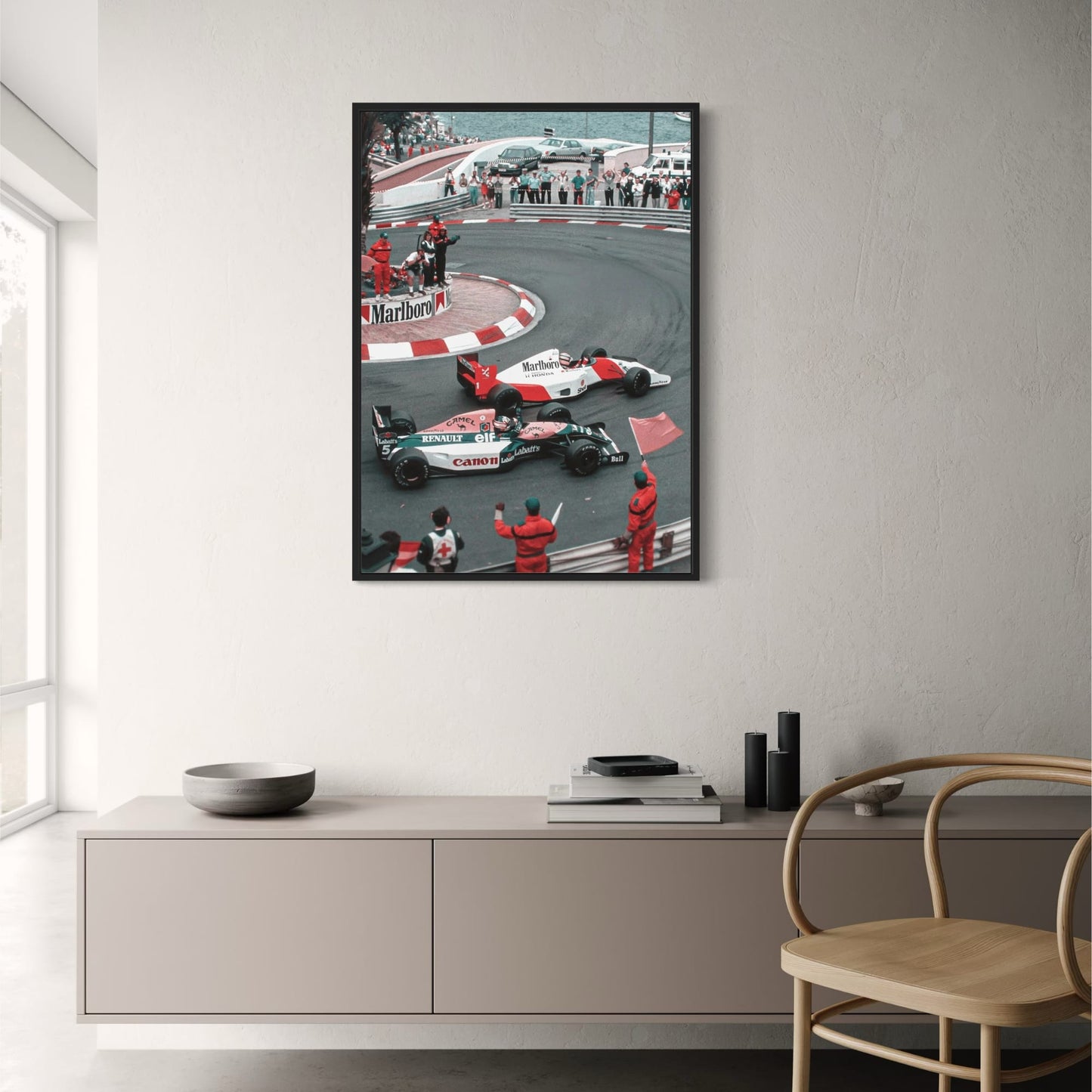 Monaco Grand Prix | Ayrton Senna vs Nigel Mansell | Vintage F1 Racing
