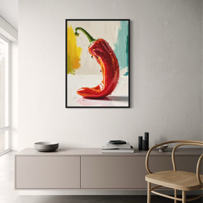 Red Hot Pepper | Colorful Botanical Illustration