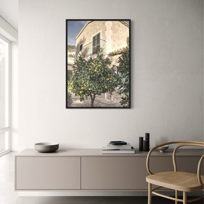 Italian Town Lemon Tree Landscape | Vibrant Decor