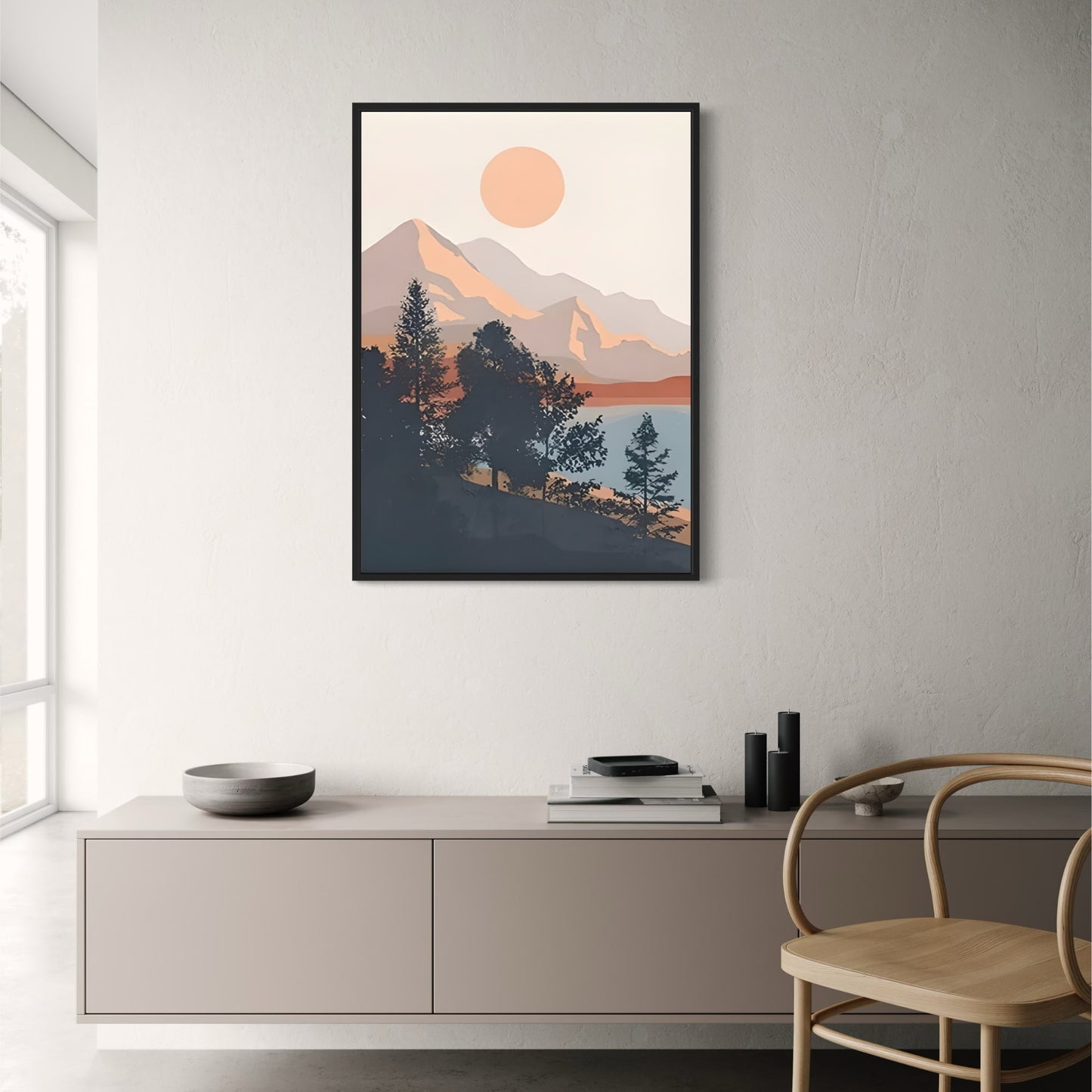 Mountainscape Landscape Duo | Nature Art