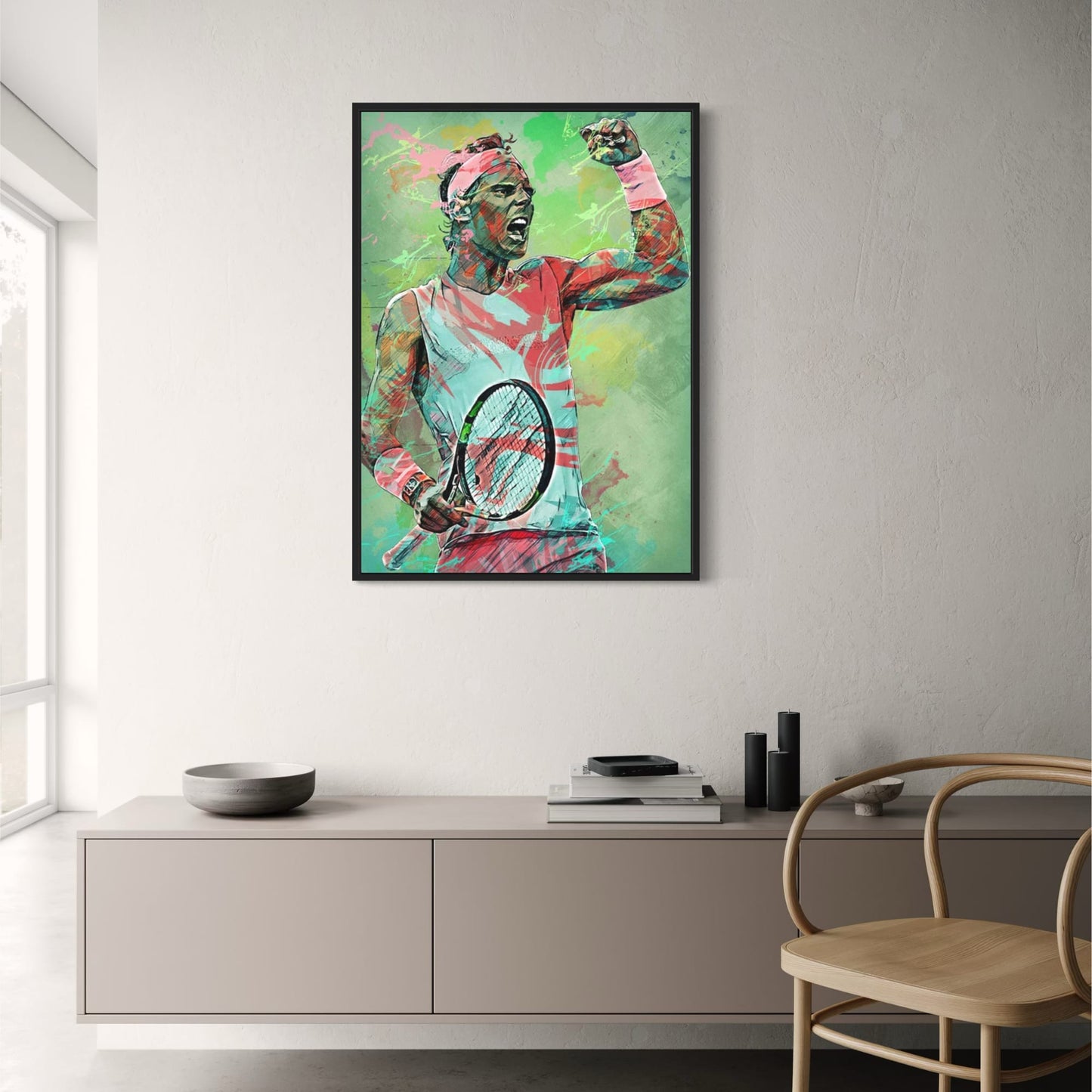Rafael Nadal Abstract | Tennis Legend Art