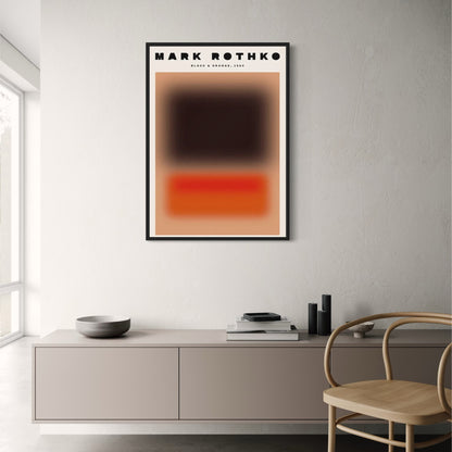 Mark Rothko | Blurred Red & Black Abstract