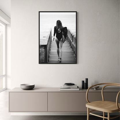 Surfer Girl | Ocean Wave | Coastal Beach Vibes