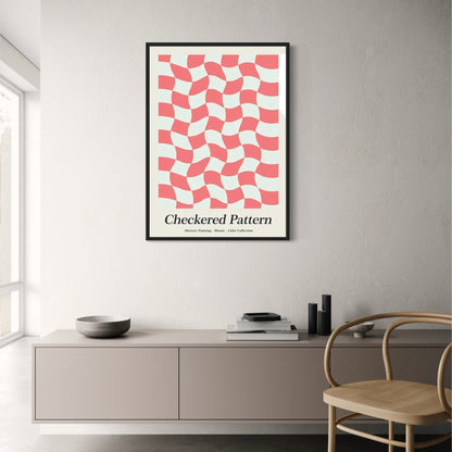 Checkered Pattern | Iconic Poster Collection | Celebrating Artistic Expression Across Styles and Eras