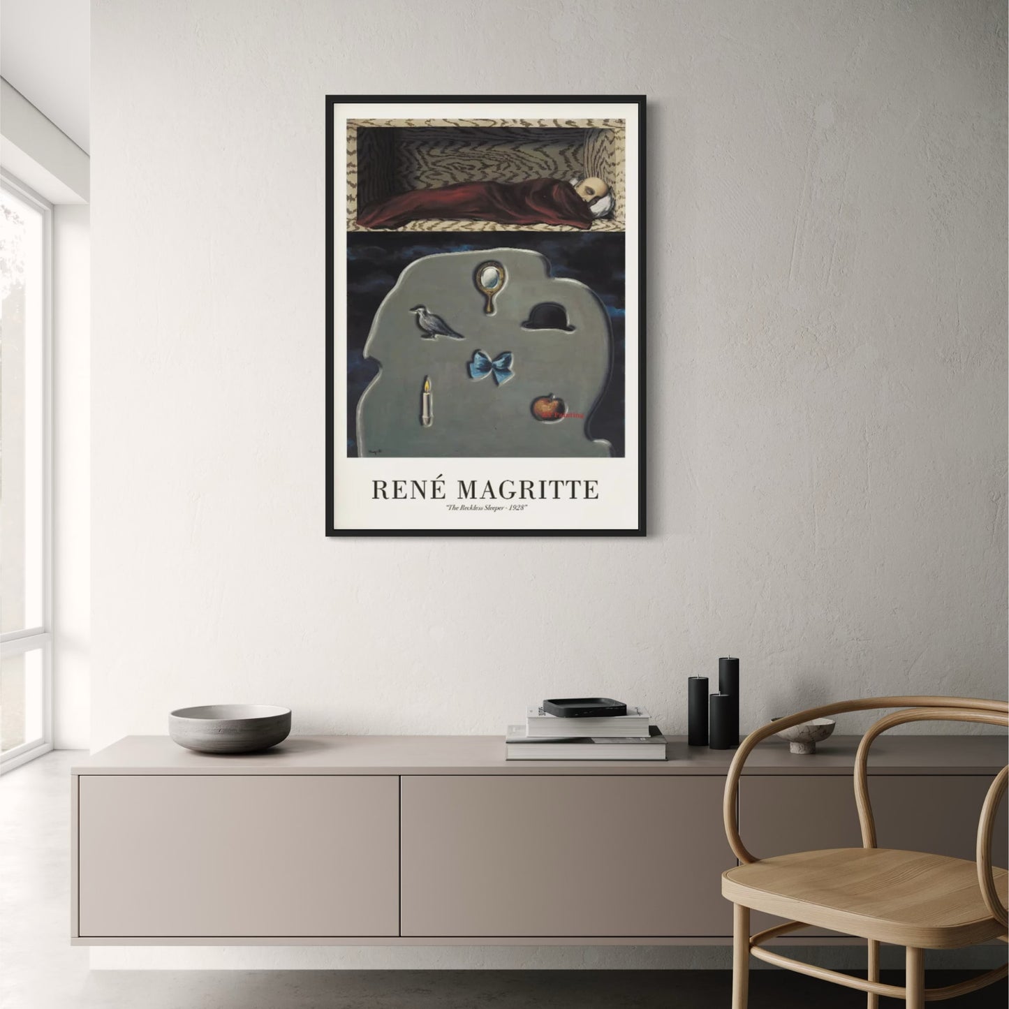 Rene Magritte The Reckless Sleeper 1928 | Surrealist Vintage Art