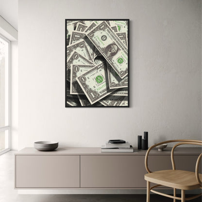 US Dollar Bills | Wealth Wall Art