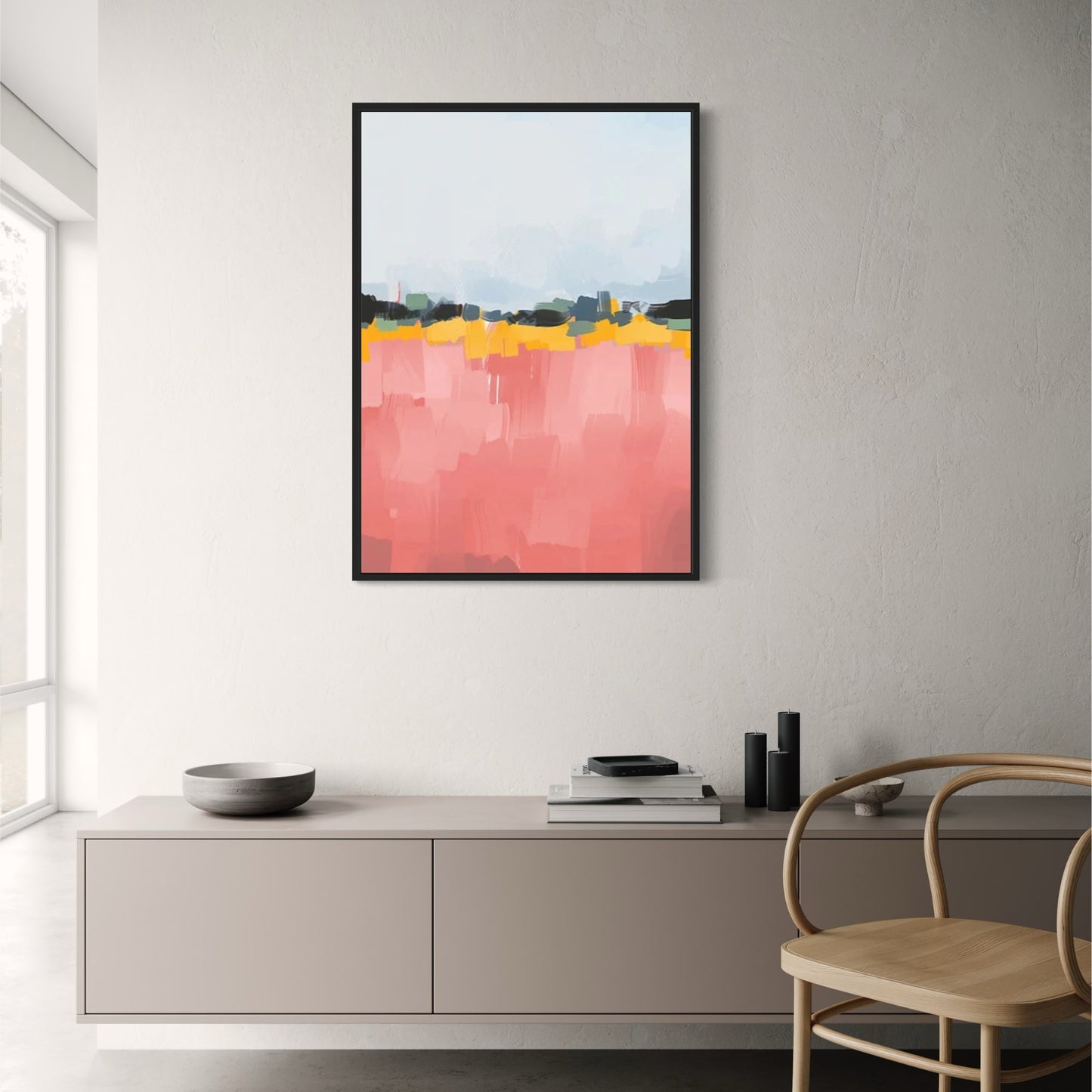 Twisted Terrain Abstract | Colorful Modern Graphic Art