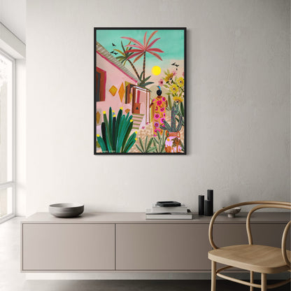 abstract india landscape poster