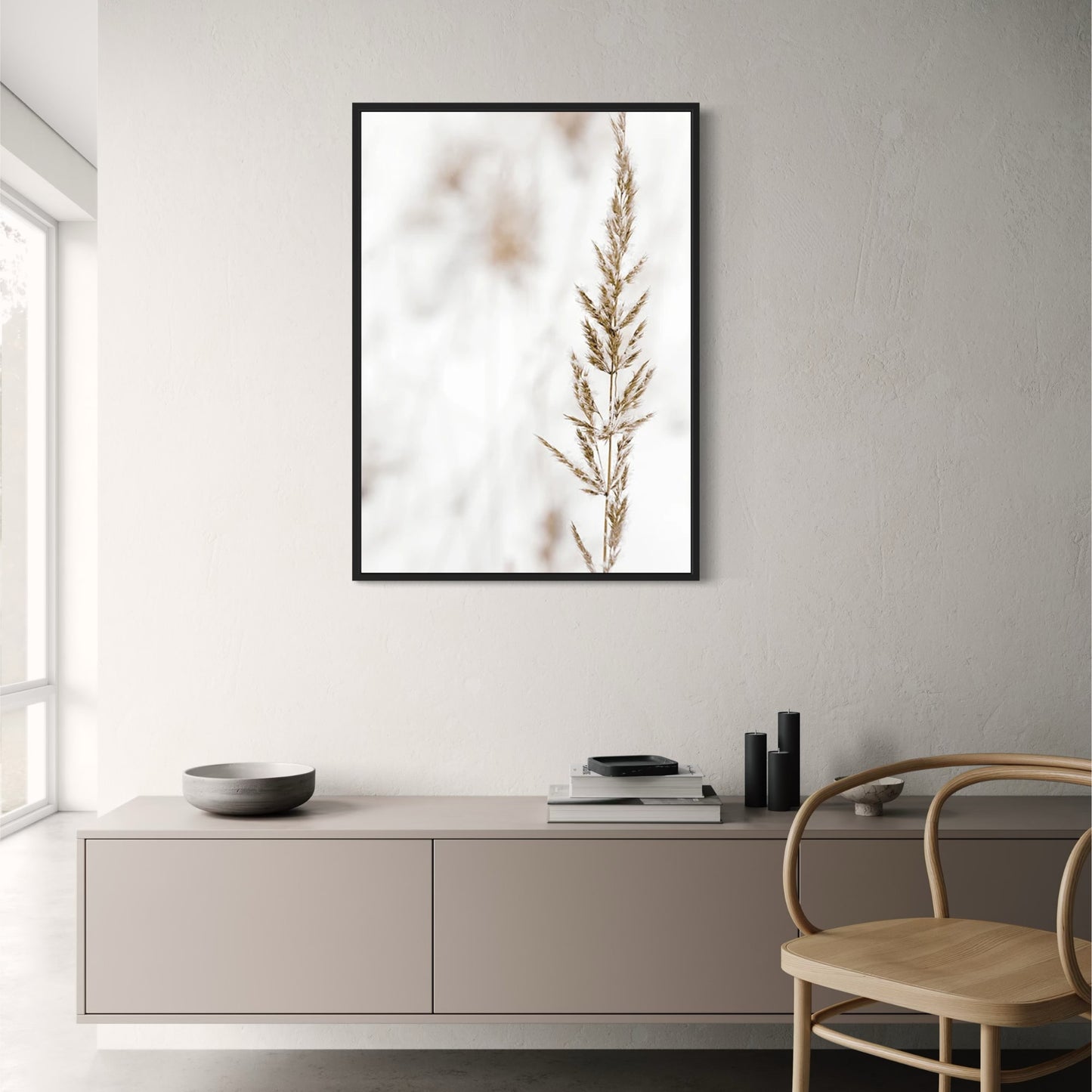 Boho Delicate Stems | Botanical Art Print | Minimalist Wall Decor | Modern Floral Poster | Home & Office Decoration