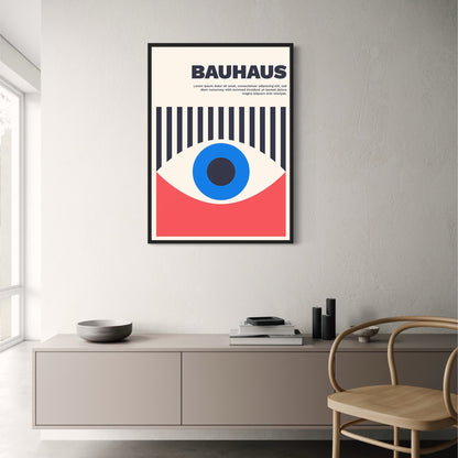 Bauhaus Eye Pattern | Vintage Geometric Art | Modern Decor