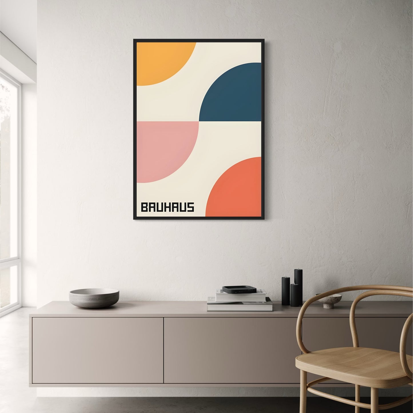 Bauhaus Spectrum | Retro Pulse | Vibrant Modern Art