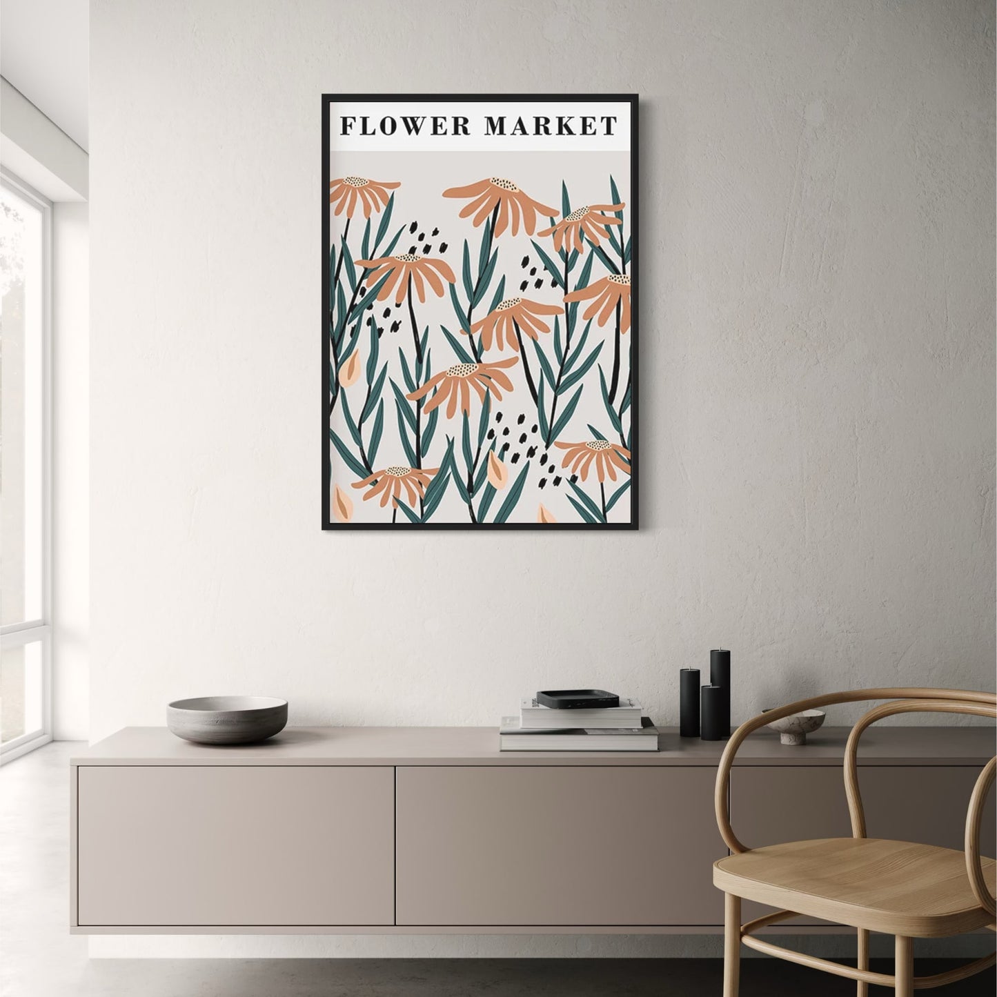 Spring Flower Market | Vibrant Floral Decor | Bright Seasonal Botanical