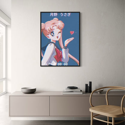Classic Japanese Anime Poster | Stargazing Serenade | Artwork Decor | Home & Garden