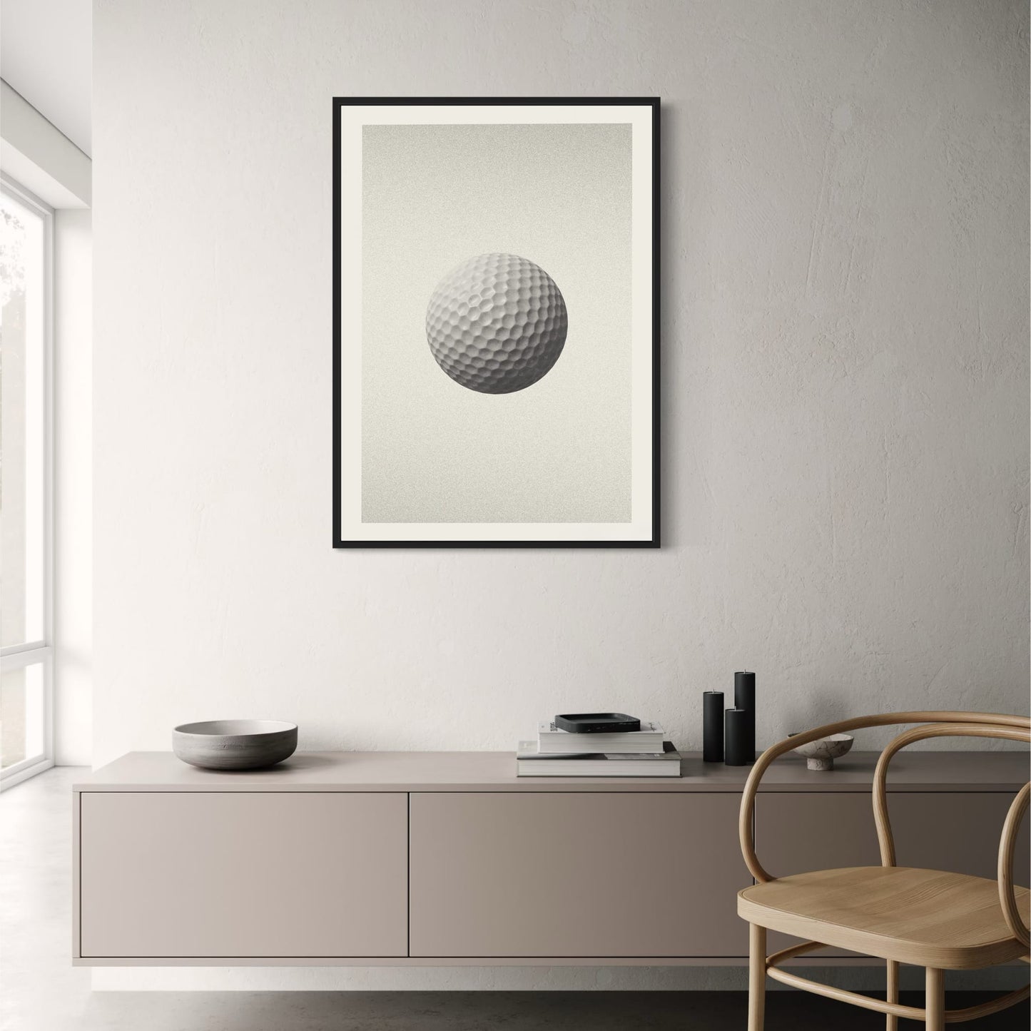Golf Ball Poster | Celebrating Iconic Golf Legends | Dynamic Artwork of Skill, Passion, and Legacy