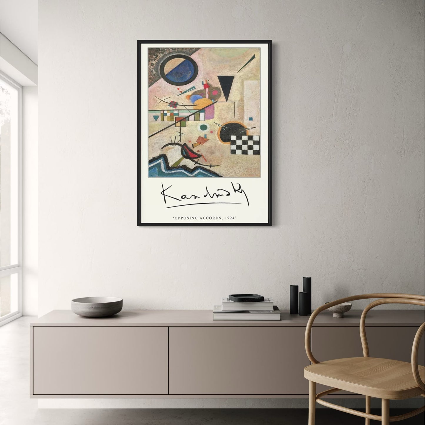 Opposing Accords | Wassily Kandinsky | 1924 | Classic Art Exhibition Poster