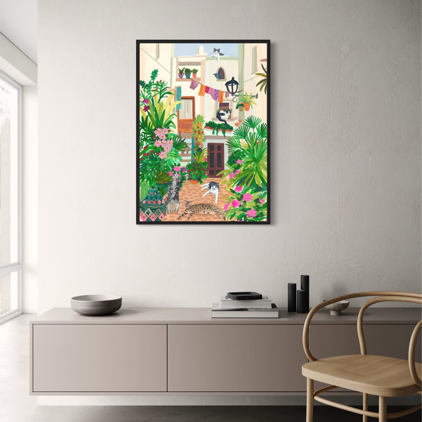 abstract india landscape poster