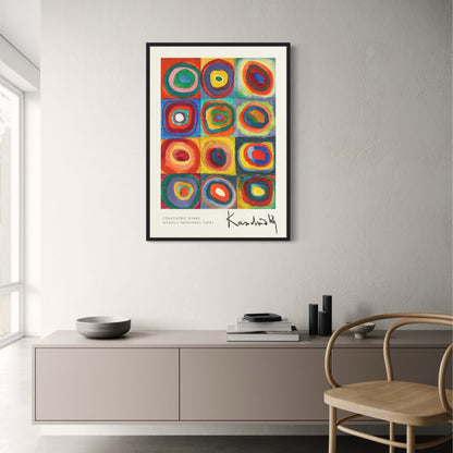 Kandinsky | Color Study: Squares with Concentric Circles | 1913