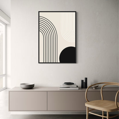 The Geometry of Absence | Abstract Art Print | Modern Minimalist Poster | Home Decor | Wall Art