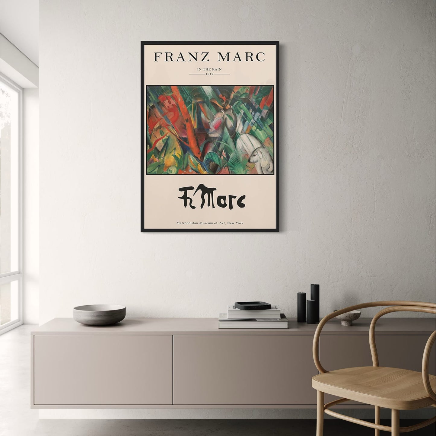 Franz Marc | In the Rain 1912 | Colorful Expressionism